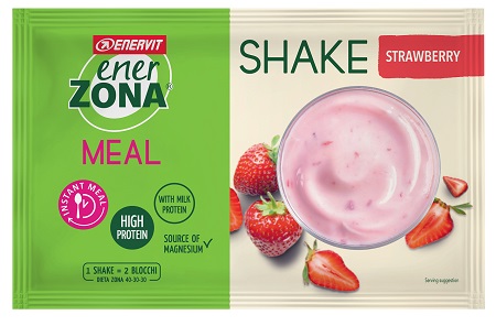 ENERZONA INSTANT MEAL FRAGOLA YOGHURT 1 BUSTA DA 50 GRAMMI - Farmasanitas 