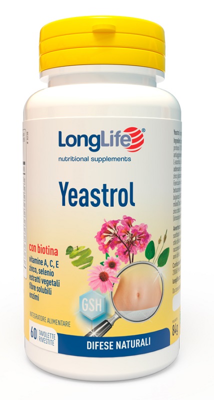 LONGLIFE YEASTROL 60 TAVOLETTE RIVESTITE - Farmasanitas 