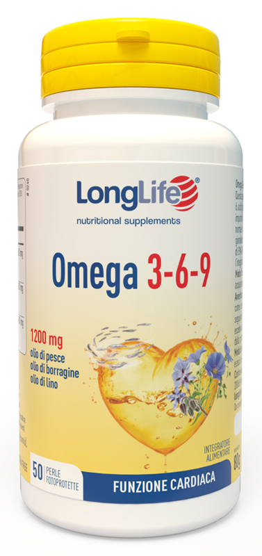 LONGLIFE OMEGA 3-6-9 50 PERLE FOTOPROTETTE - Farmasanitas 