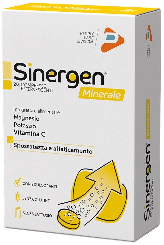 SINERGEN MINERALE LIMONE 20 COMPRESSE EFFERVESCENTI - Farmasanitas 