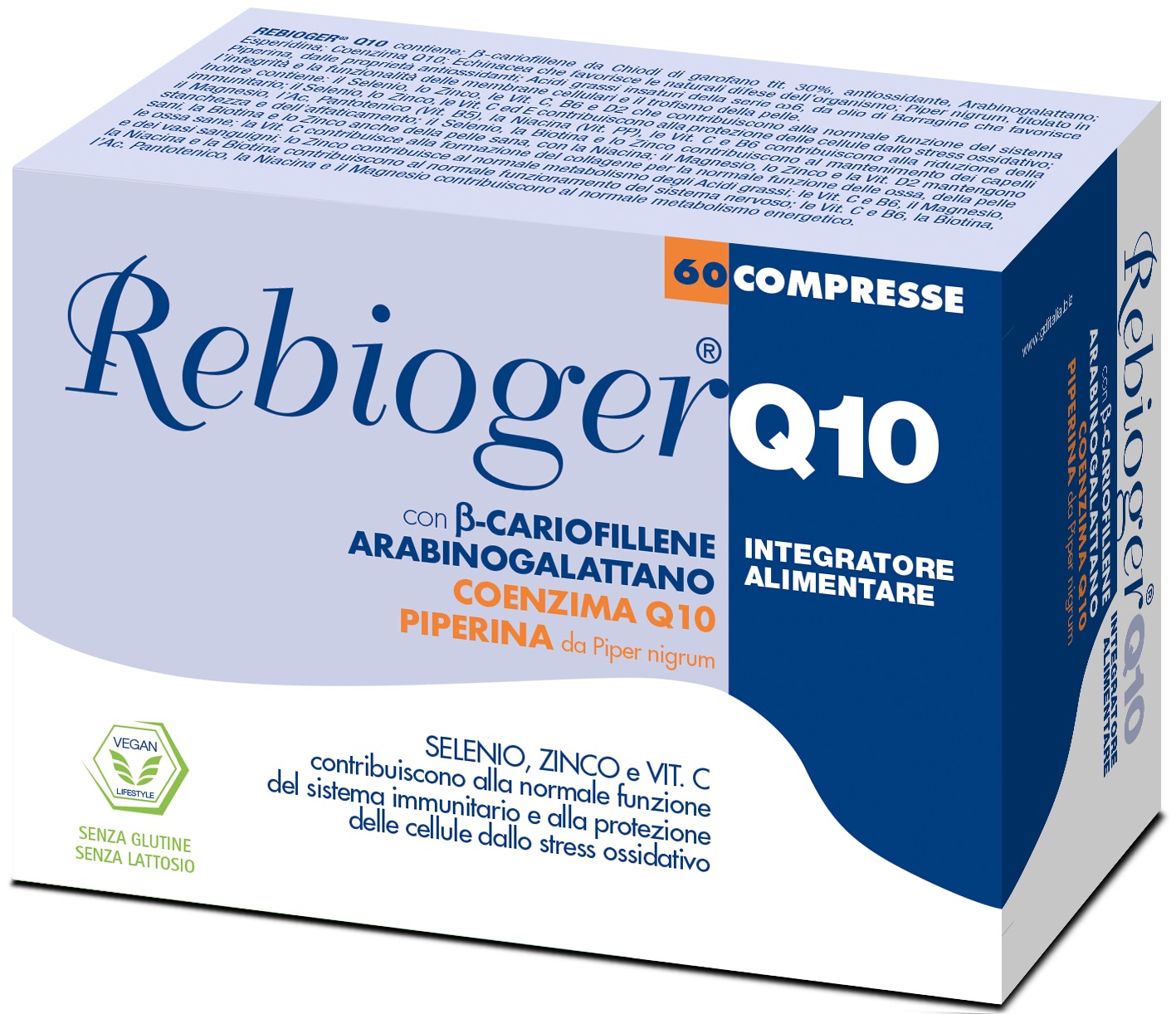 REBIOGER Q10 60 COMPRESSE - Farmasanitas 