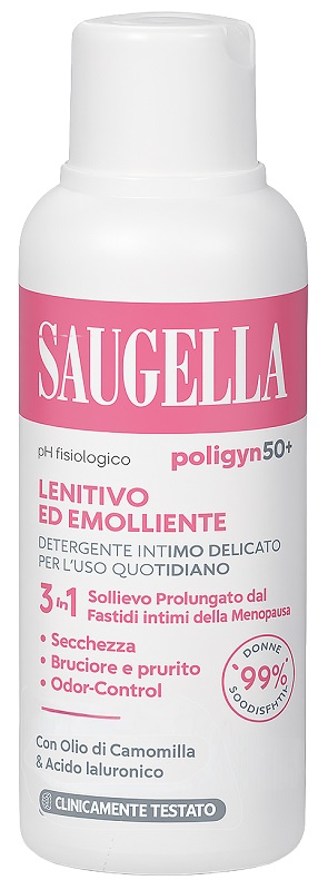 SAUGELLA POLIGYN 50+ DETERGENTE INTIMO LENITIVO ED EMOLLIENTE 250 ML - Farmasanitas 