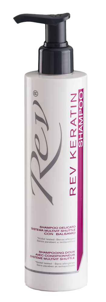 REV KERATIN SHAMPOO FLACONE 250 ML - Farmasanitas 