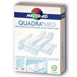 CEROTTO MASTER-AID QUADRA DERMOATTIVO FORMATI ASSORTITI 40 PEZZI - Farmasanitas 