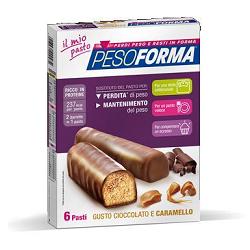 PESOFORMA BARRETTA CIOCCOLATO CARAMELLO 12 X 31 G - Farmasanitas 