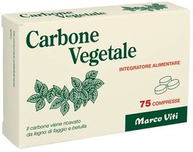CARBONE VEGETALE 75 COMPRESSE - Farmasanitas 