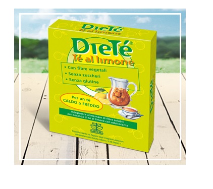 DIETE TE LIMONE SOLUBILE SENZA ZUCCHERO 10 BUSTINE - Farmasanitas 