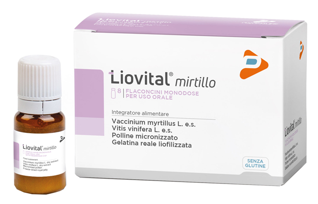 LIOVITAL MIRTILLO 8 FLACONCINI 10 ML - Farmasanitas 