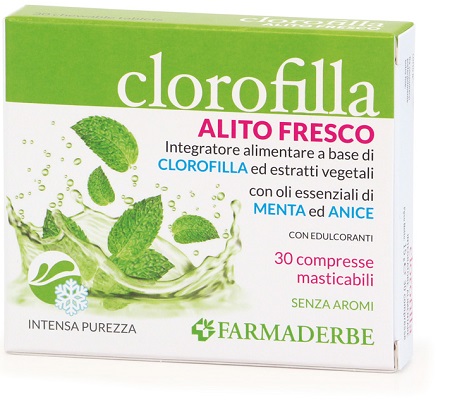 CLOROFILLA BREATH PURIFING 30 COMPRESSE MASTICABILI - Farmasanitas 