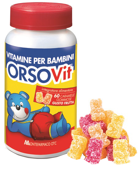 ORSOVIT CARAMELLE GOMMOSE VITAMINA BB SENZA GLUTINE 60 PEZZI - Farmasanitas 