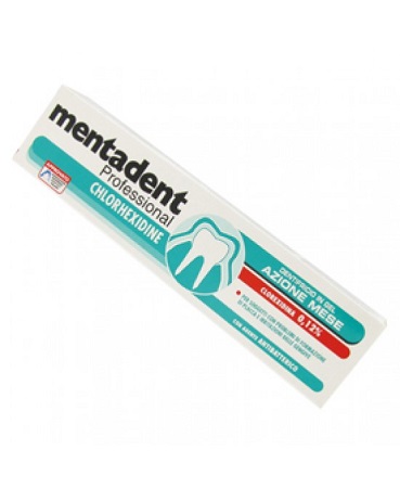 MENTADENT PROFESSIONAL DENTIFRICIO CHLOREXIDINE 020% 75 ML - Farmasanitas 