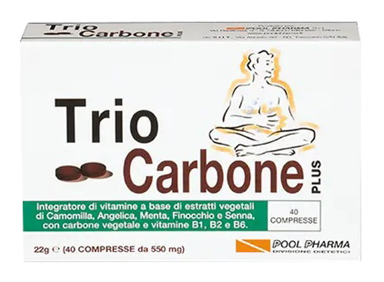 TRIOCARBONE PLUS 40 COMPRESSE - Farmasanitas 