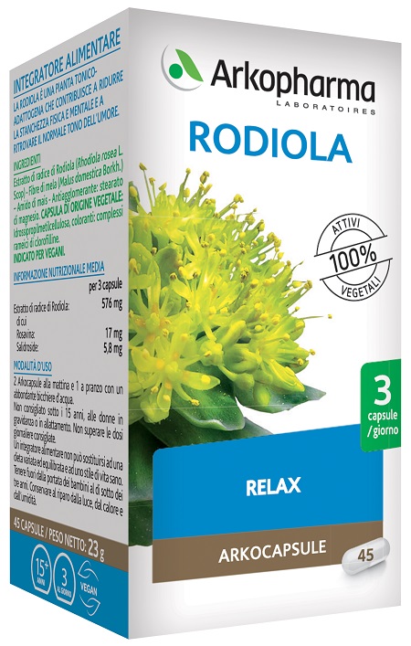 ARKO CAPSULE RODIOLA 45 CAPSULE - Farmasanitas 