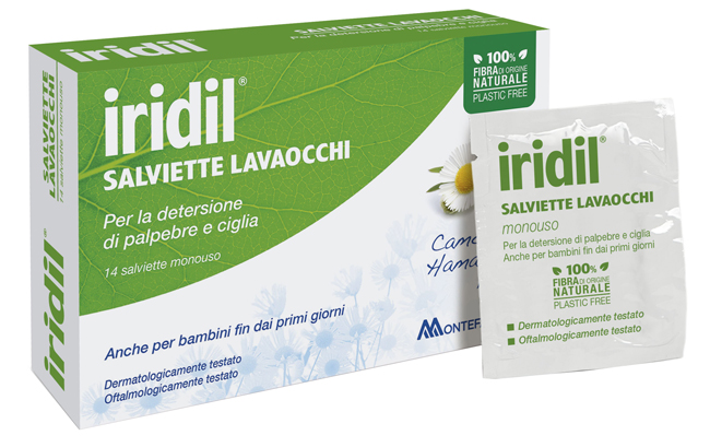 IRIDIL LAVAOCCHI 14 SALVIETTE MONOUSO - Farmasanitas 