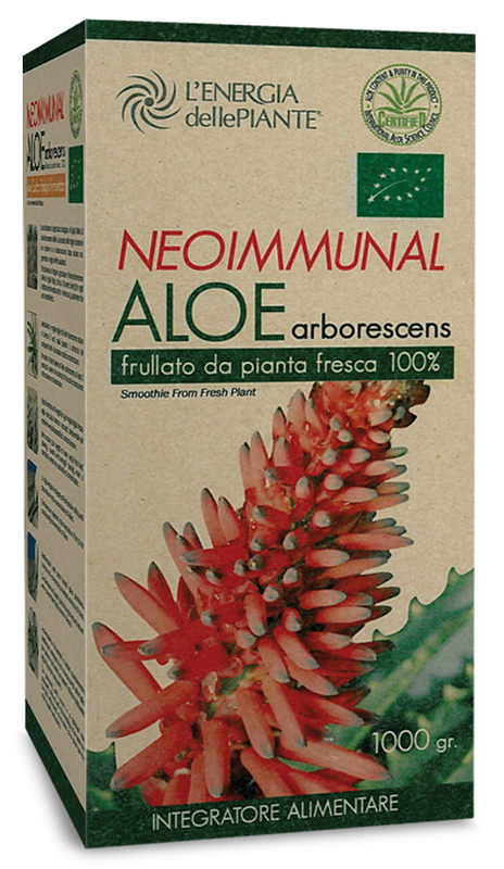 L'ENERGIA DELLE PIANTE NEOIMMUNAL ALOE ARBORESCENS SUCCO PIANTA FRESCA 100% 1 KG - Farmasanitas 