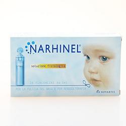 SOLUZIONE FISIOLOGICA PER ASPIRATORE NASALE NARHINEL 20 FIALE DA 5ML - Farmasanitas 