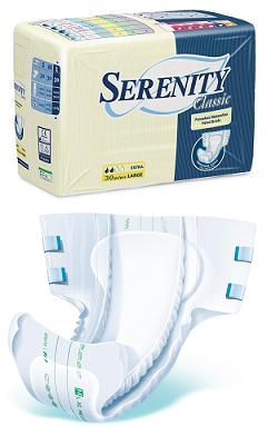 PANNOLONE PER INCONTINENZA SERENITY CLASSIC SUPER TAGLIA EXTRA LARGE 15 PEZZI - Farmasanitas 