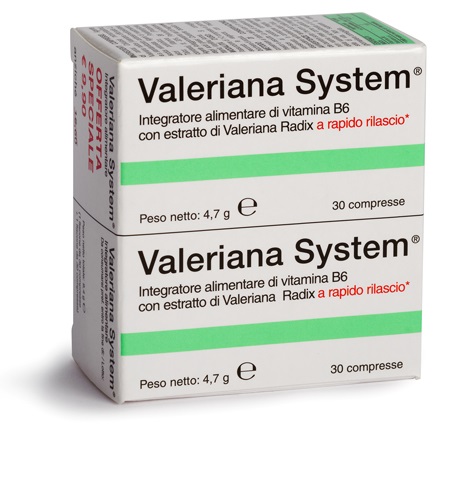 VALERIANA SYSTEM 30 COMPRESSE + 30 COMPRESSE - Farmasanitas 
