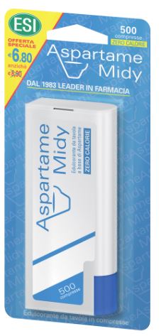 ESI ASPARTAME MIDY 500 COMPRESSE OFFERTA SPECIALE - Farmasanitas 