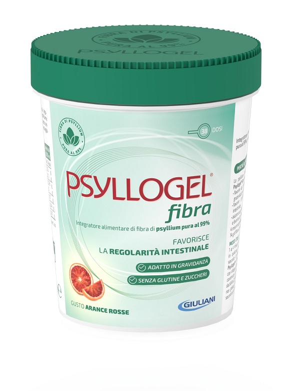 PSYLLOGEL FIBRA ARANCE ROSSE VASO 170 G - Farmasanitas 