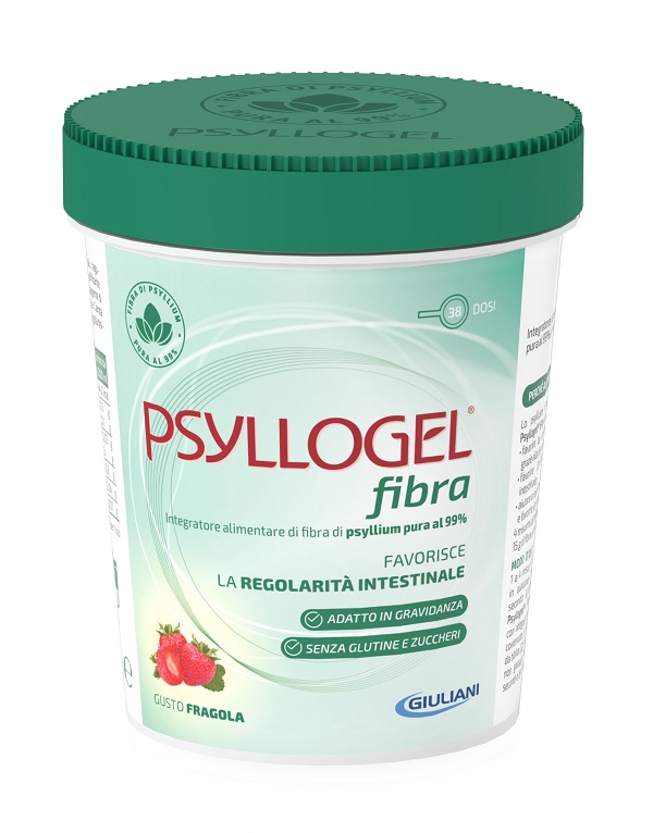 PSYLLOGEL FIBRA FRAGOLA VASO 170 G - Farmasanitas 