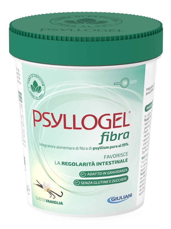 PSYLLOGEL FIBRA VANIGLIA VASO 170 G - Farmasanitas 