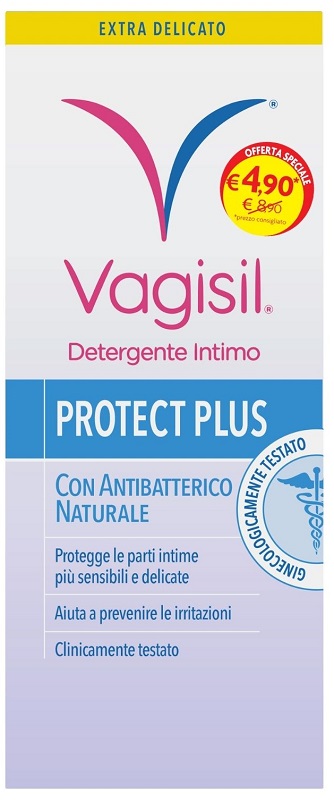 VAGISIL DETERGENTE INTIMO PROTECT PLUS 250 ML - Farmasanitas 