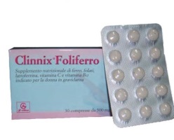 CLINNIX FOLIFERRO 30 COMPRESSE - Farmasanitas 