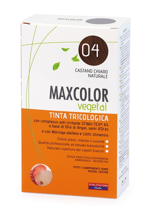 MAX COLOR VEGETAL 04 TINTURA 140 ML - Farmasanitas 