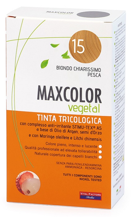 MAX COLOR VEGETAL 15 TINTURA 140 ML - Farmasanitas 