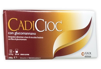 CADICIOC TAVOLETTA FONDENTE CON GLUCOMANNANO 100 G - Farmasanitas 