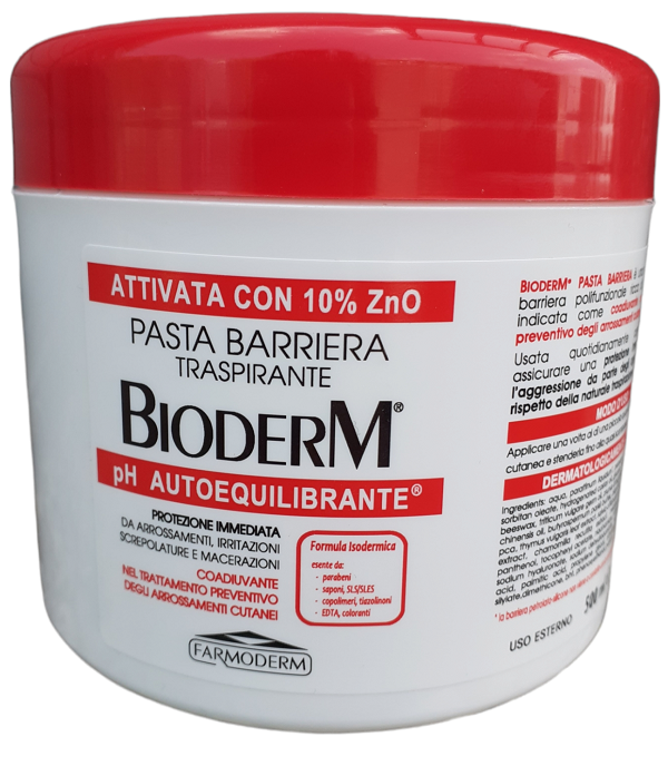 BIODERM PASTA BARRIERA ZINCO 500 ML - Farmasanitas 