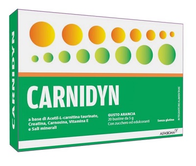 CARNIDYN 20 BUSTINE DA 5 G GUSTO ARANCIA - Farmasanitas 