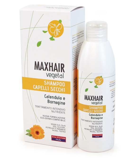 MAXHAIR VEGETAL SHAMPOO CAPELLI SECCHI 200 ML - Farmasanitas 