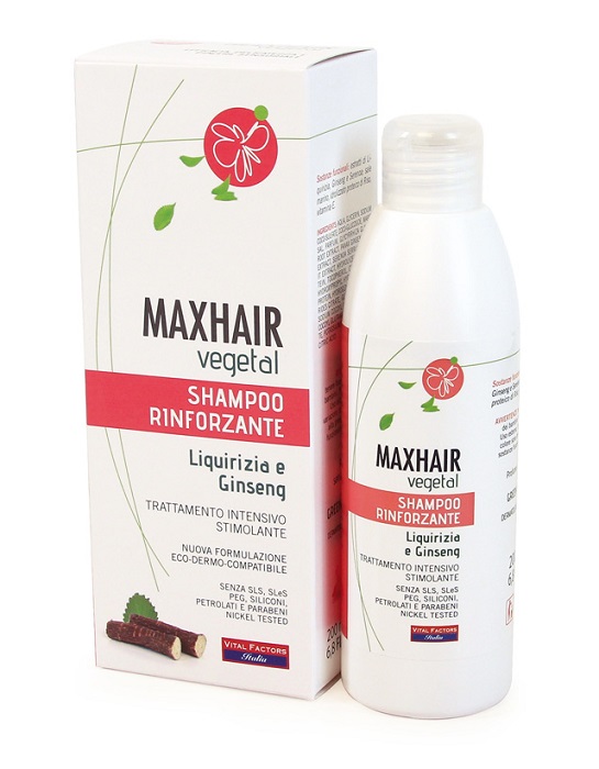 MAXHAIR VEGETAL SHAMPOO RINFORZANTE 200 ML - Farmasanitas 