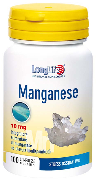 LONGLIFE MANGANESE 10 MG 100 COMPRESSE - Farmasanitas 