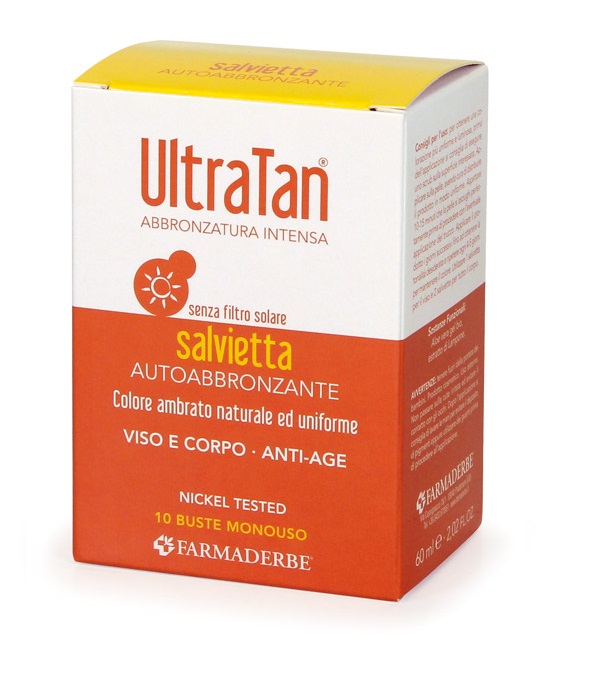 ULTRA TAN SALVIETTE AUTOABBRONZANTI 10 BUSTE - Farmasanitas 