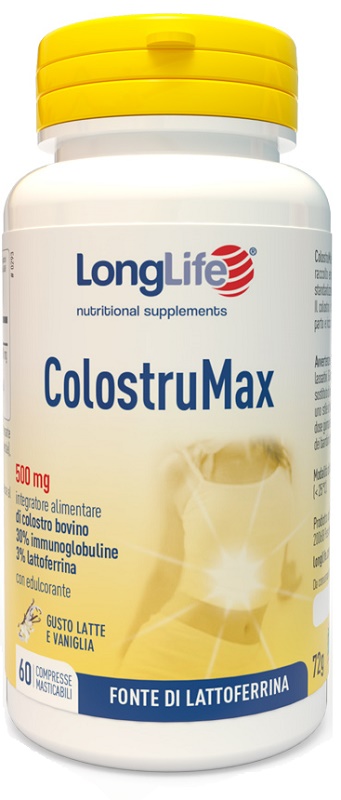 LONGLIFE COLOSTRUMAX 60 COMPRESSE MASTICABILI - Farmasanitas 