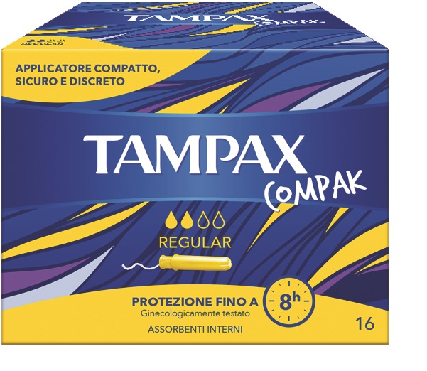 TAMPAX COMPAK REGULAR 16 PEZZI - Farmasanitas 
