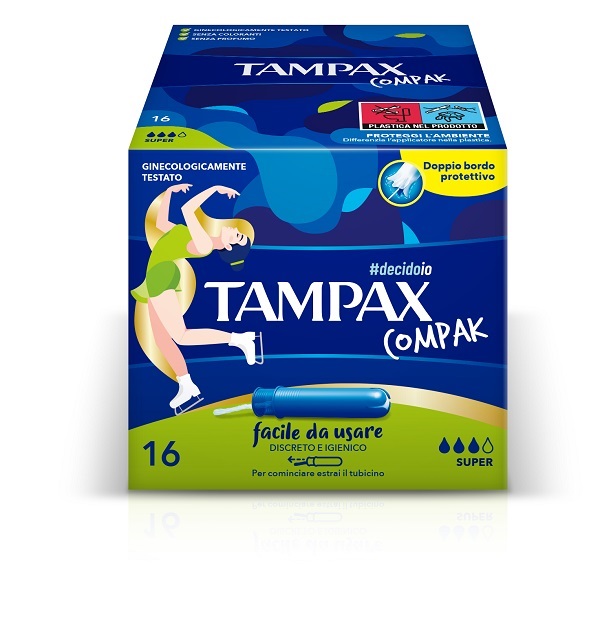 TAMPAX COMPAK SUPER 16 PEZZI - Farmasanitas 