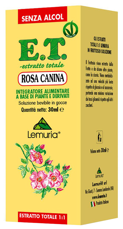 ET ESTRATTO TOTALE ROSA CANINA 30 ML SENZA ALCOL - Farmasanitas 