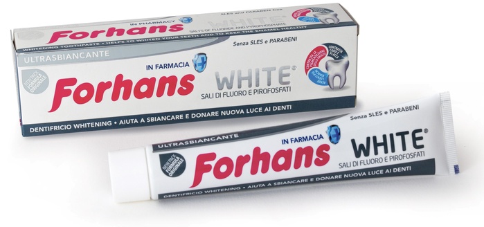 FORHANS SP WHITE DENTIF 75ML - Farmasanitas 