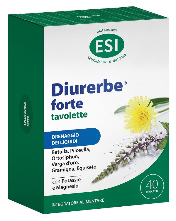 ESI DIURERBE FORTE 40 TAVOLETTE SENZA GLUTINE - Farmasanitas 