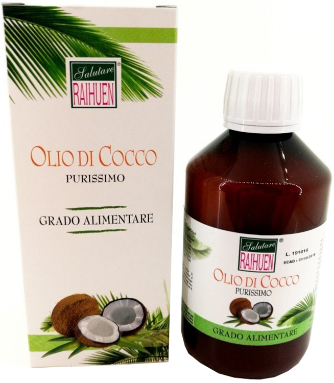 RAIHUEN OLIO COCCO GRADO ALIMENTARE 100 ML - Farmasanitas 