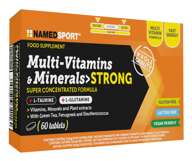 MULTI-VITAMINS&MINERALS STRONG 60 COMPRESSE - Farmasanitas 
