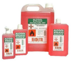 ALCOOL ETILICO DENATURATO 90% 250 ML - Farmasanitas 