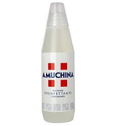AMUCHINA LIQUIDA 100% DISINFETTANTE IGIENIZZANTE A BASE DI IPOCLORITO DI SODIO ANTIMICROBICO AD AMPIO SPETTRO D'AZIONE 1000 ML - Farmasanitas 