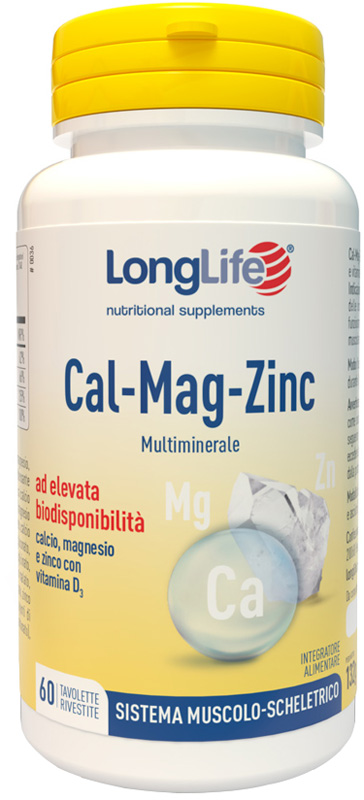 LONGLIFE CAL MAG ZINC 60 TAVOLETTE - Farmasanitas 