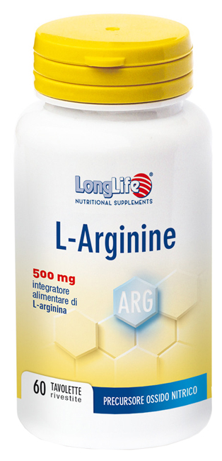 LONGLIFE L-ARGININE 60 TAVOLETTE RIVESTITE DA 900 MG - Farmasanitas 