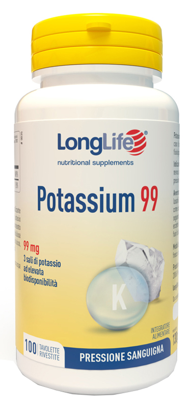 LONGLIFE POTASSIUM 99 100 TAVOLETTE RIVESTITE - Farmasanitas 